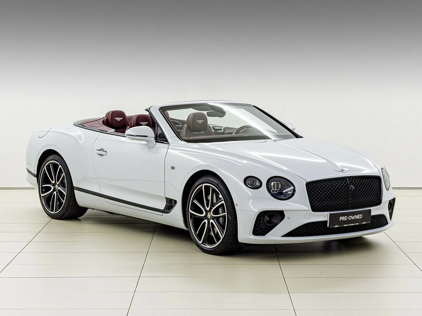 2019 Bentley Continental GTC W12 First Edition for sale, front three-quarter view, White