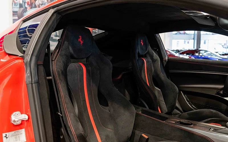 2016 Ferrari F12 TDF interior, seats, Black