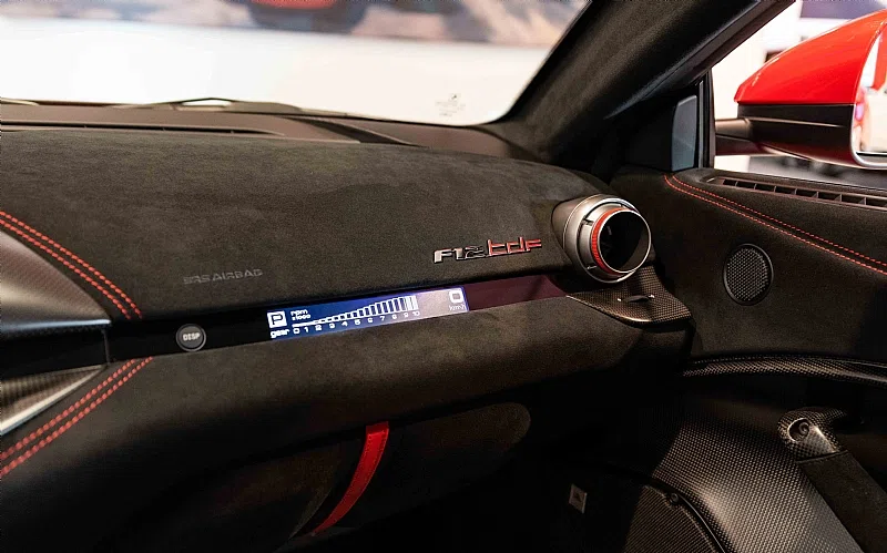 2016 Ferrari F12 TDF interior, Black