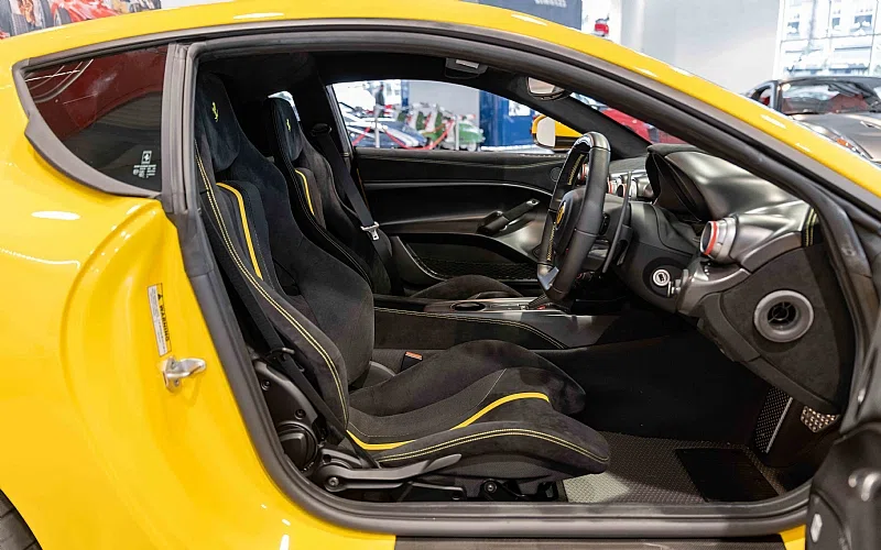 2016 Ferrari F12 TDF RHD interior, seats, Black