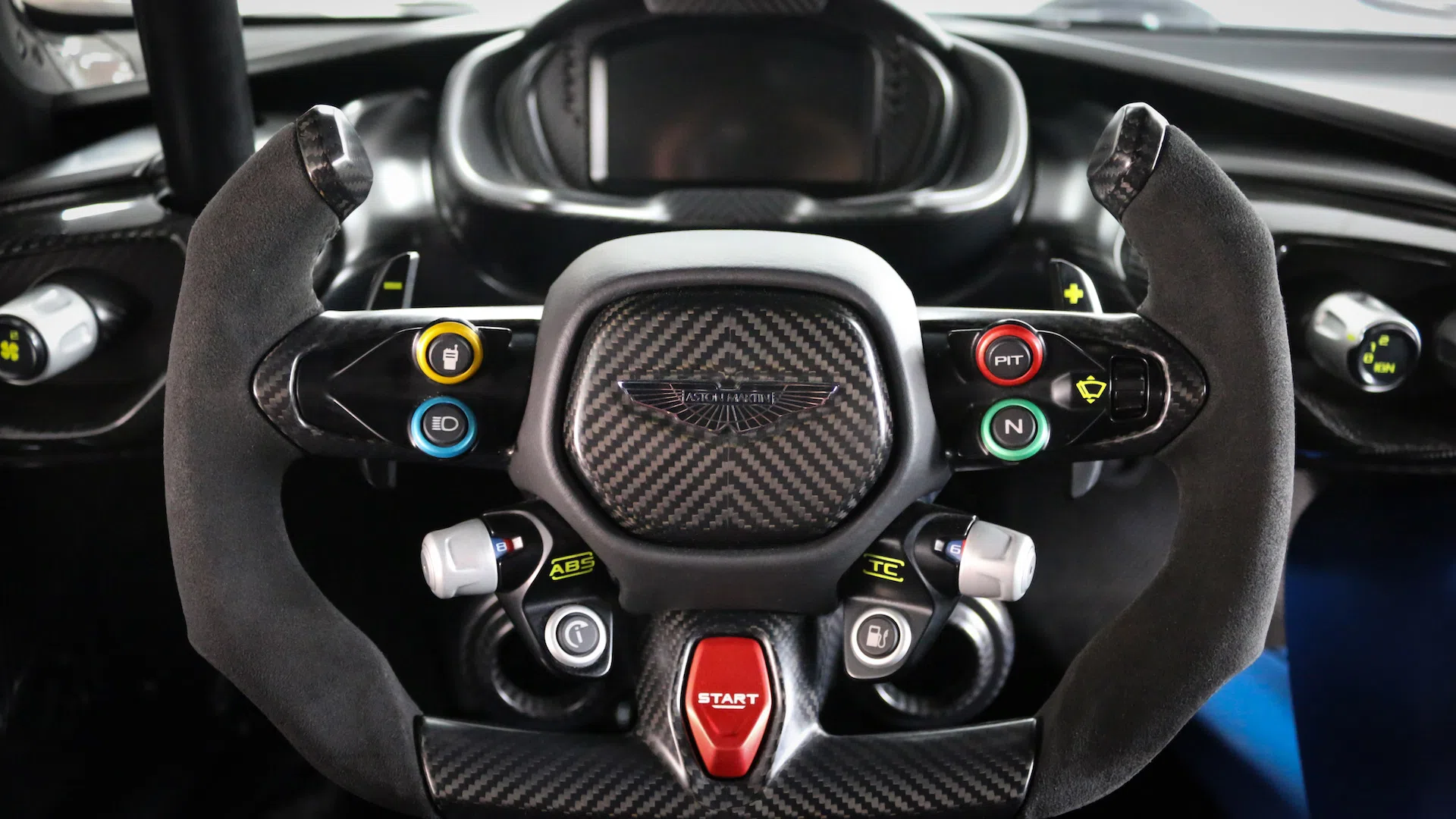 2016 Aston Martin Vulcan interior, Black