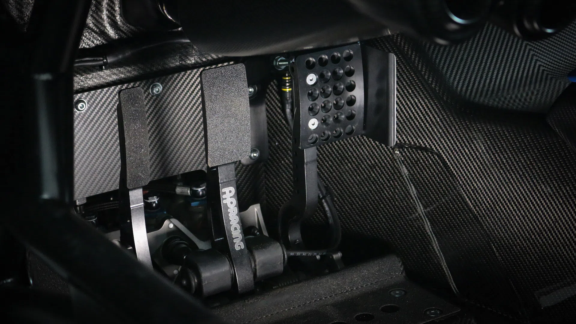 2016 Aston Martin Vulcan interior, center console, Black