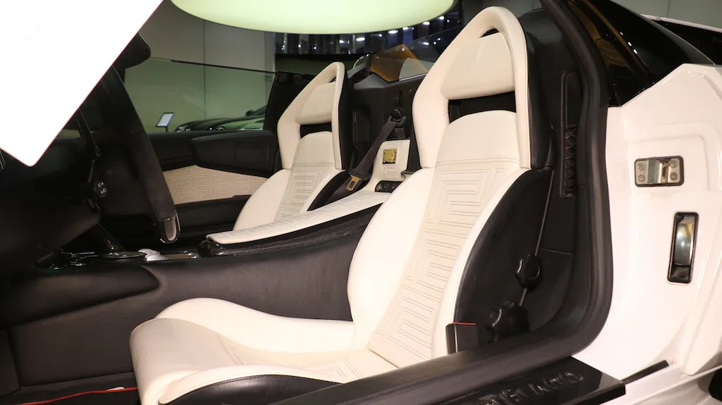 2009 Lamborghini Murcielago Lp640 Roadster Versace interior, seats, Balck-White
