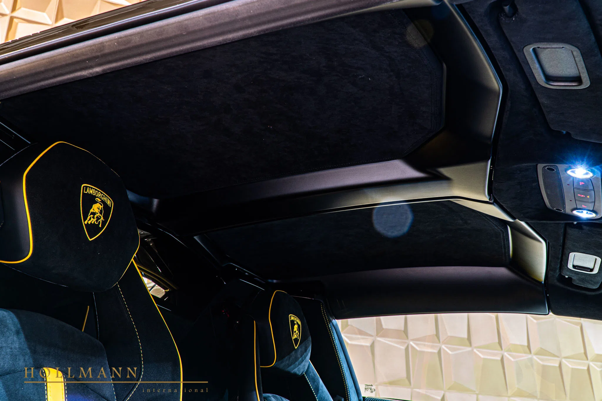 2020 Lamborghini Aventador SVJ Roadster interior, door panel, Nero Cosmus