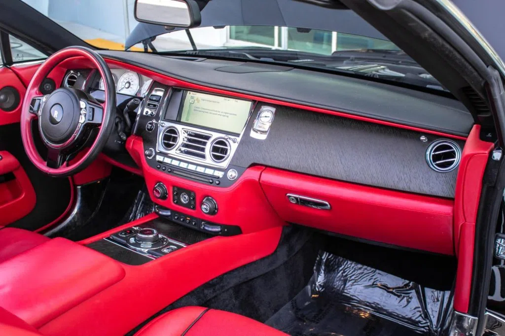2016 Rolls-Royce Dawn interior, dashboard, Red Leather