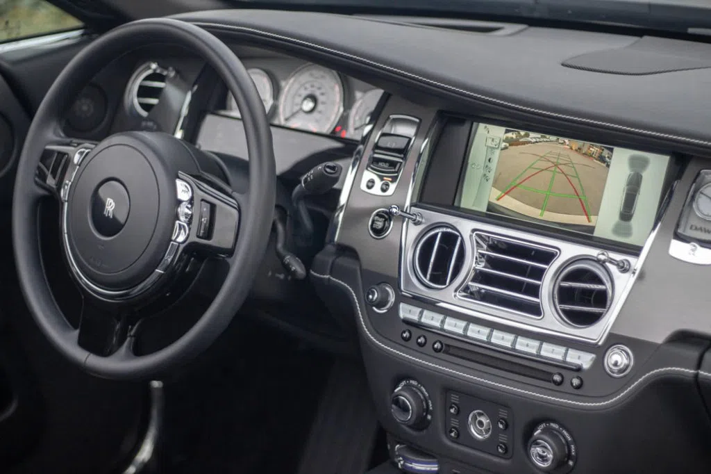 2016 Rolls-Royce Dawn interior, dashboard, Black Leather