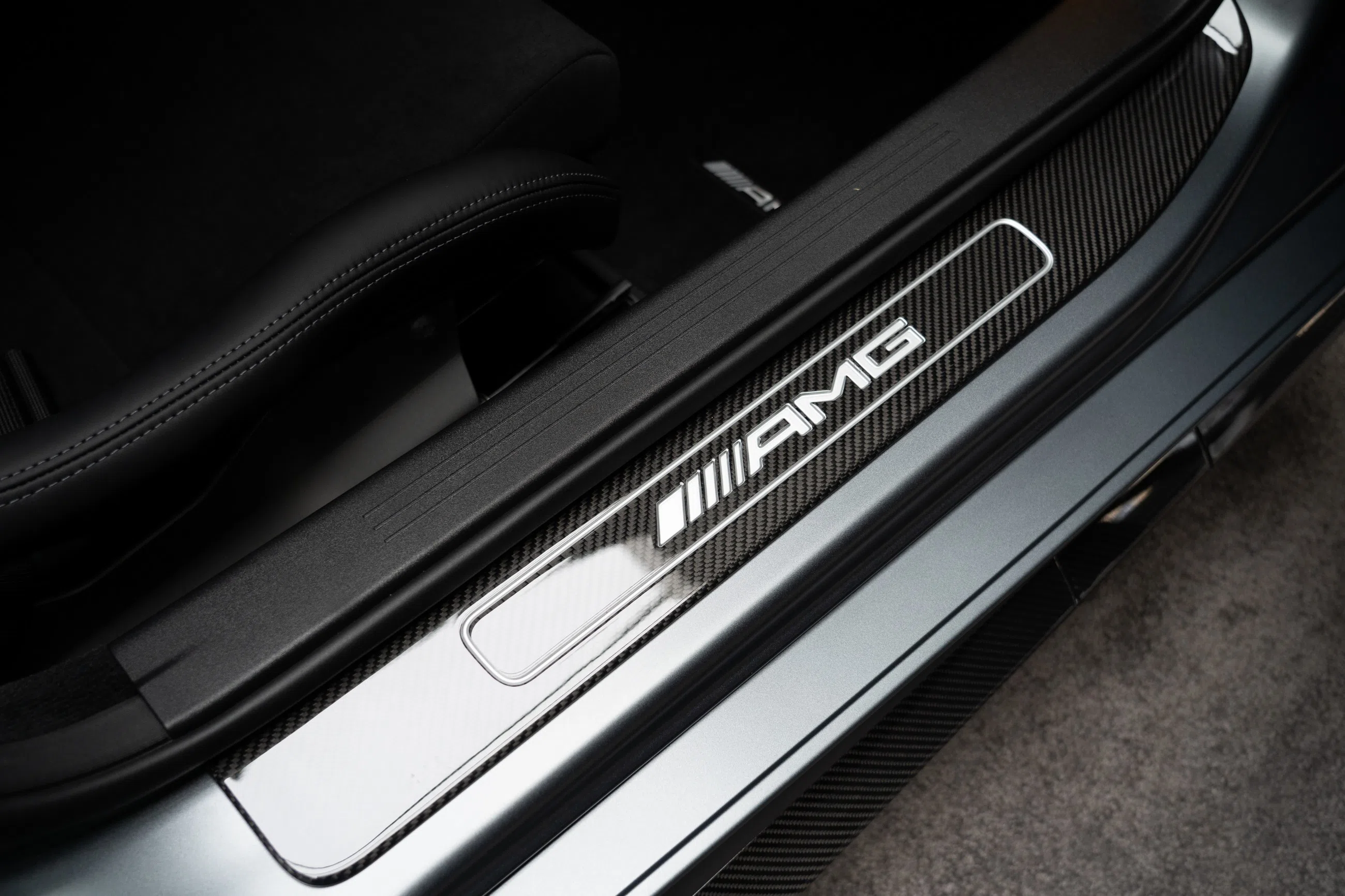 2020 Mercedes-Benz AMG GT R PRO interior, door sill, Black