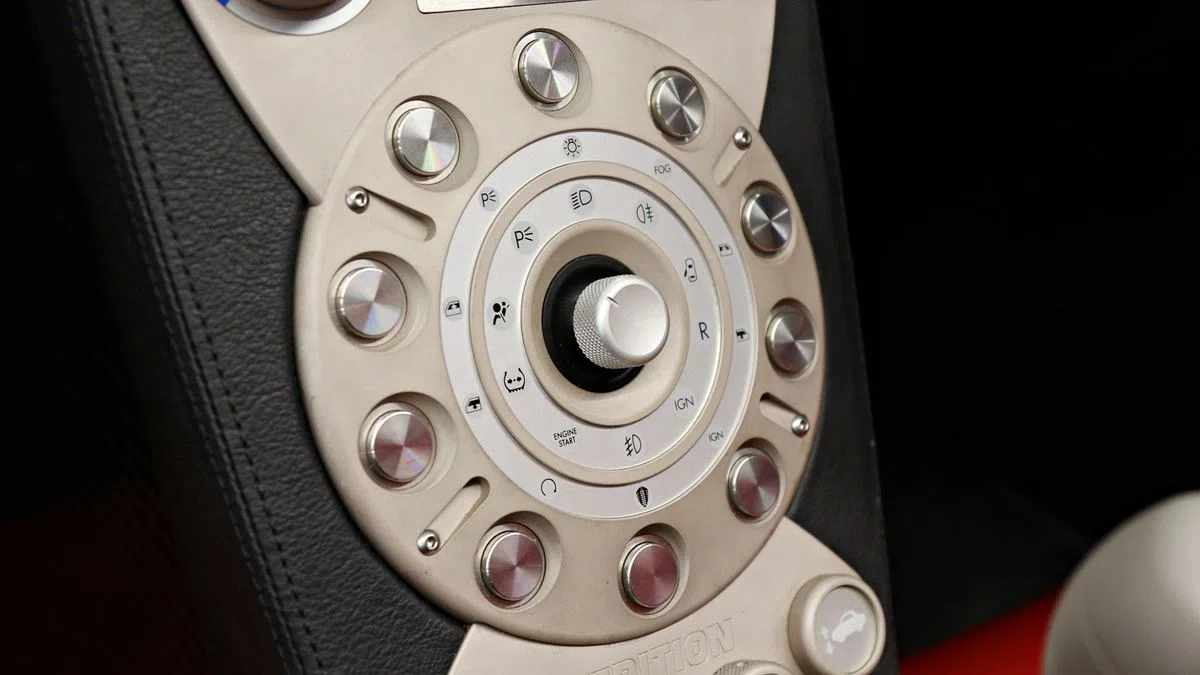 2008 Koenigsegg CCX R Edition interior, Red Leather & Alcantara
