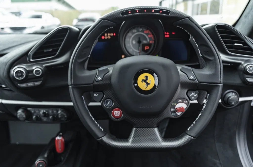 2018 Ferrari 488 Pista Coupe interior, Black