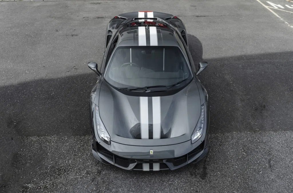 2018 Ferrari 488 Pista Coupe for sale, exterior, Grigio Silverstone