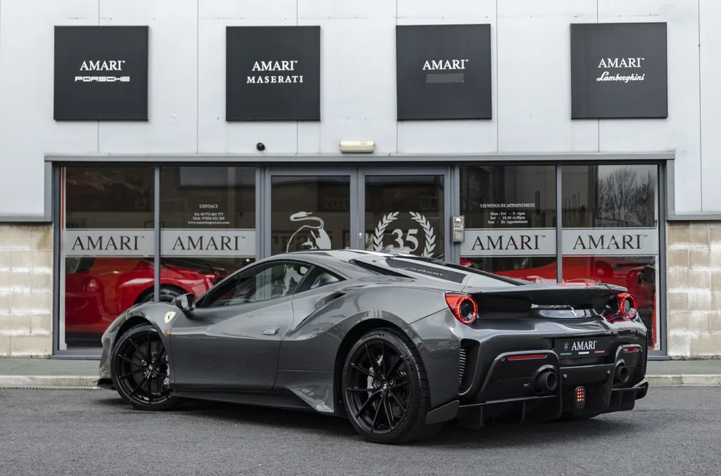 2018 Ferrari 488 Pista Coupe for sale, exterior, Grigio Silverstone