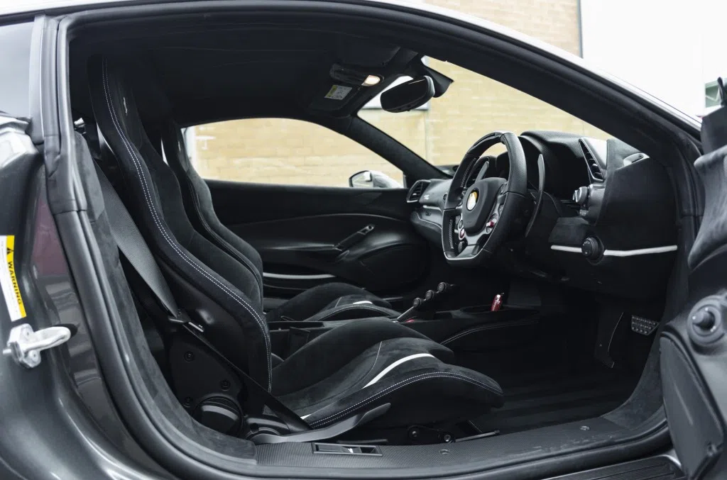 2018 Ferrari 488 Pista Coupe interior, Black