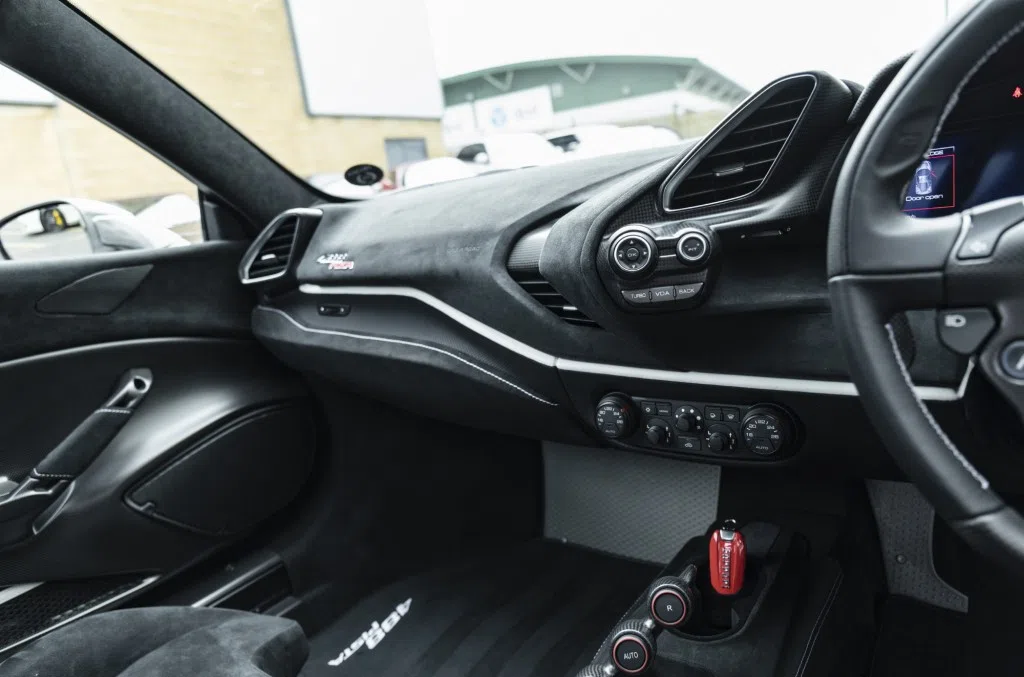 2018 Ferrari 488 Pista Coupe interior, Black