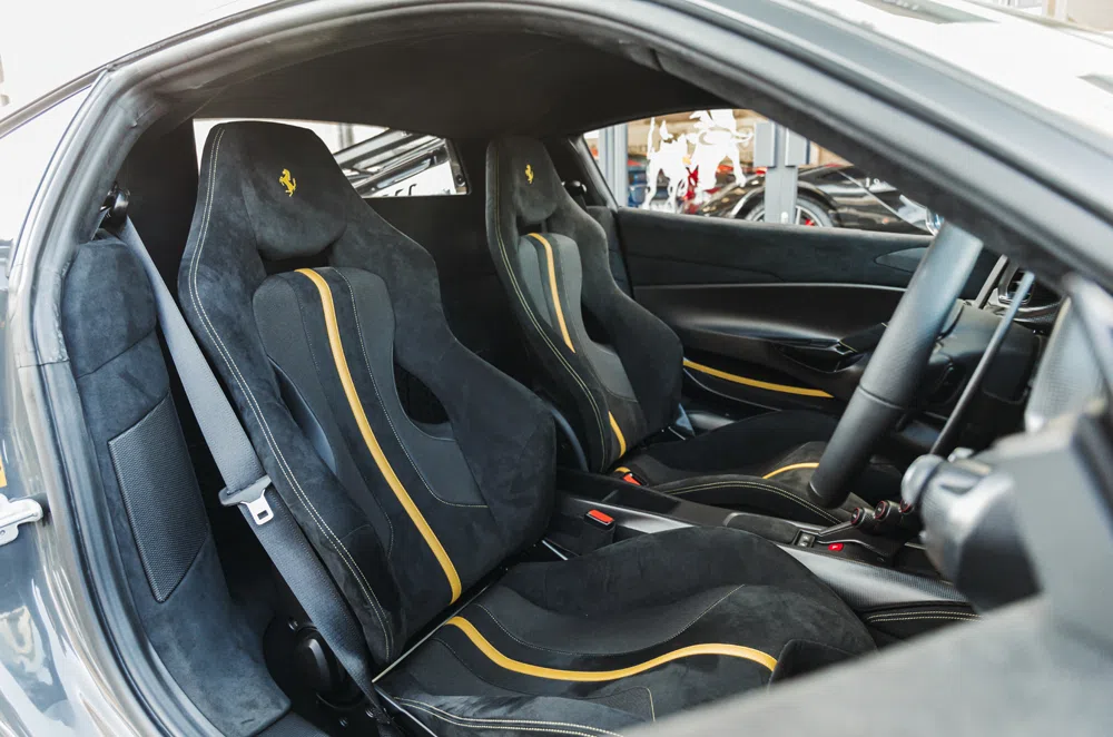 2019 Ferrari 488 Pista interior, seats, Black