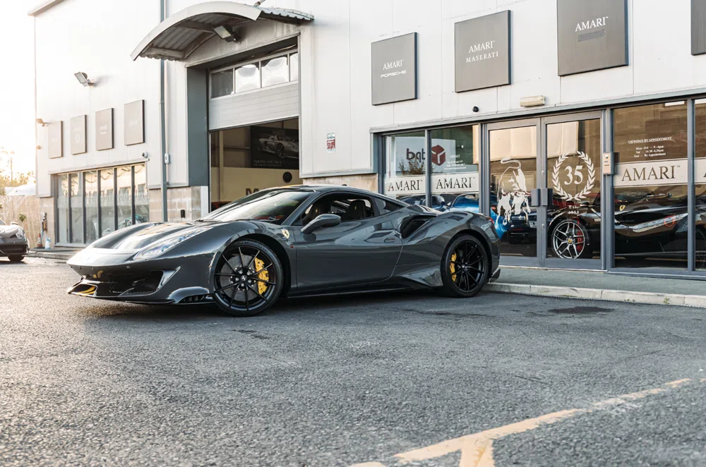 2019 Ferrari 488 Pista for sale, exterior, Grigio Scuro