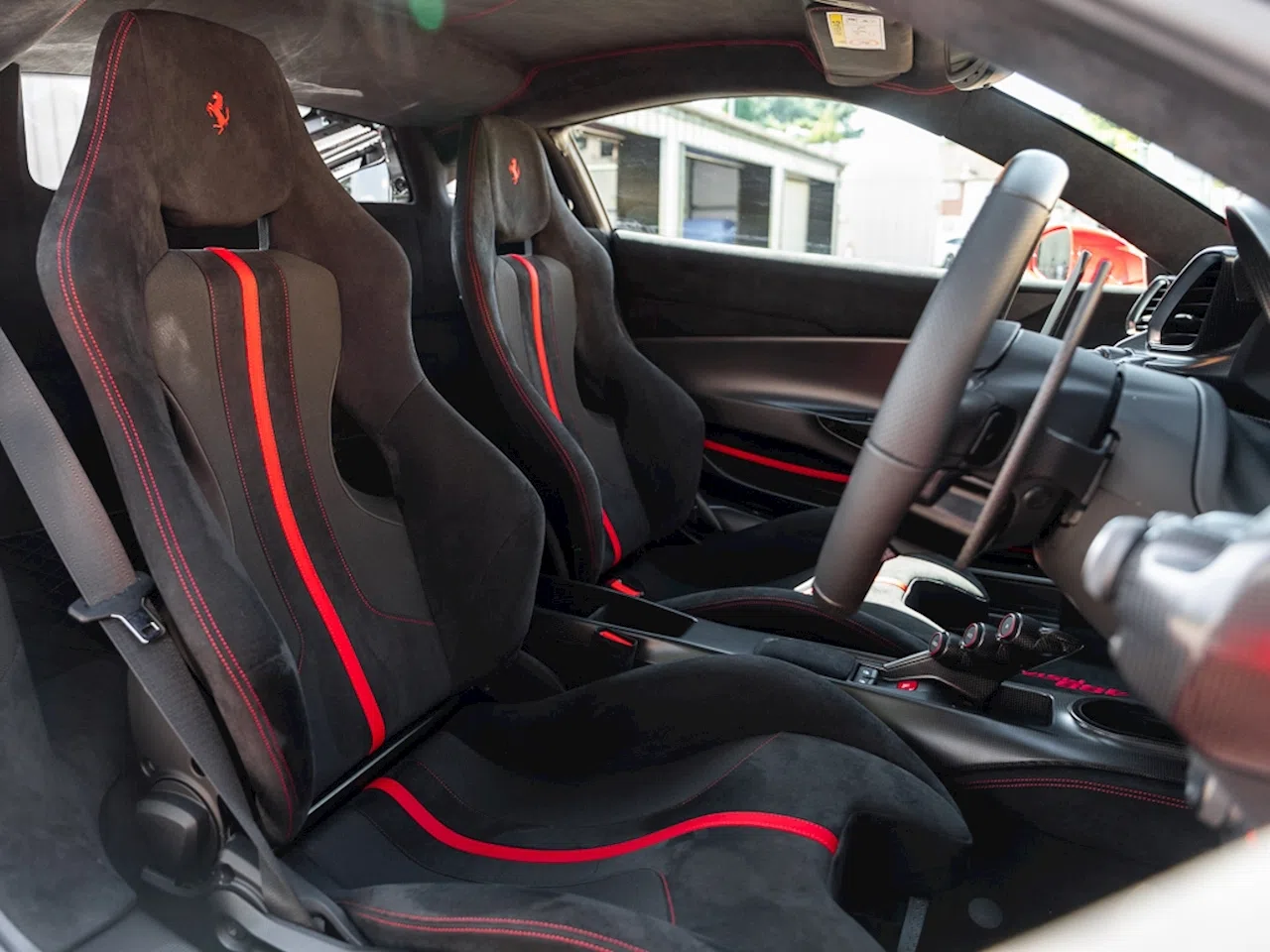 2019 Ferrari 488 Pista interior, seats, Nera Alcantara