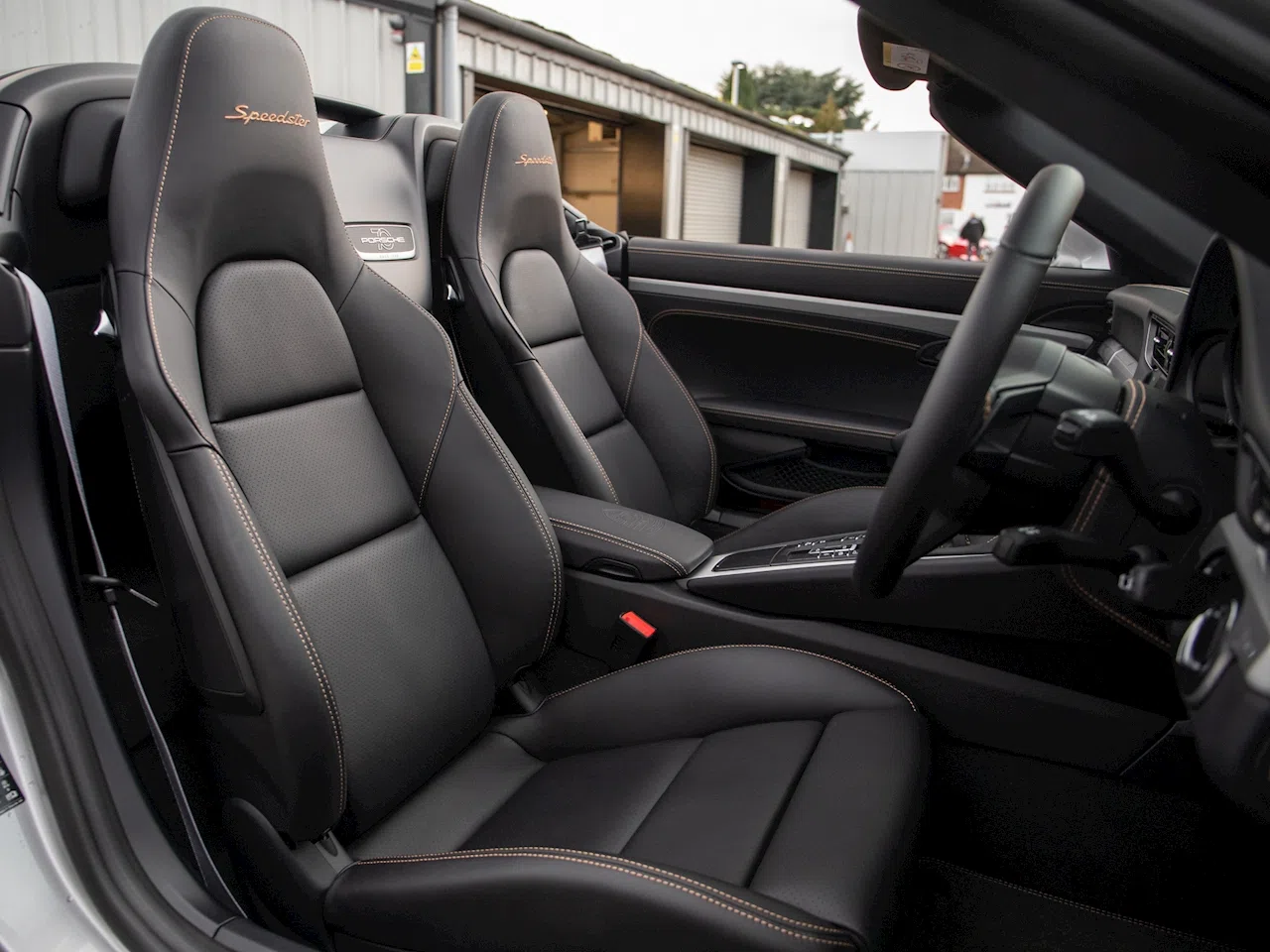 2019 Porsche 911 (991.2) Speedster interior, seats, Black Leather