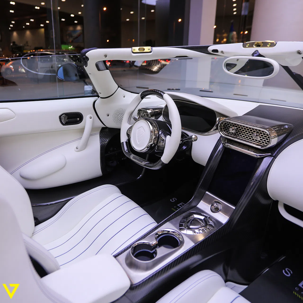 2019 Koenigsegg Regera interior, White