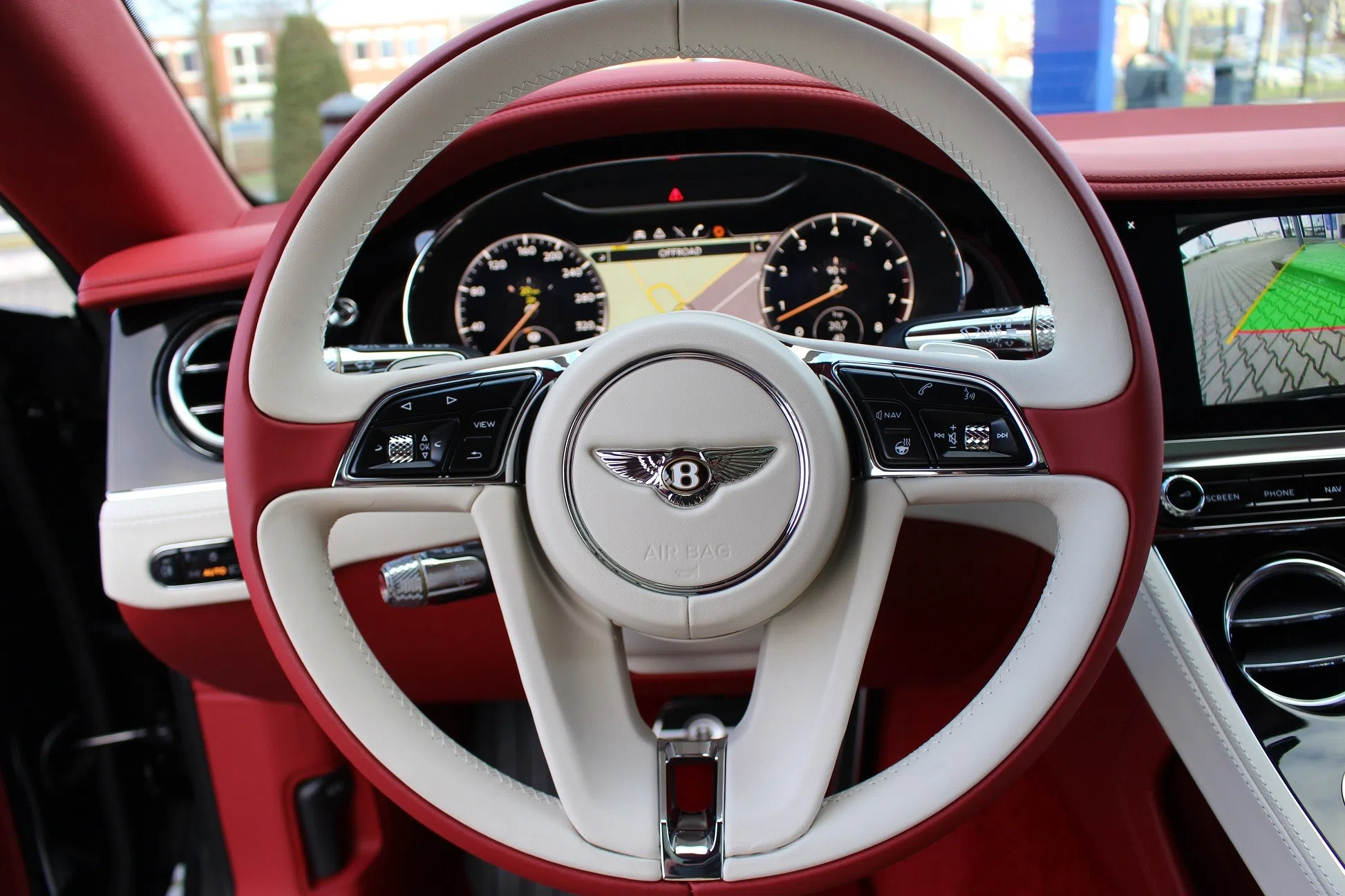 2020 Bentley Continental GT  W12 Mulliner interior, Red Leather
