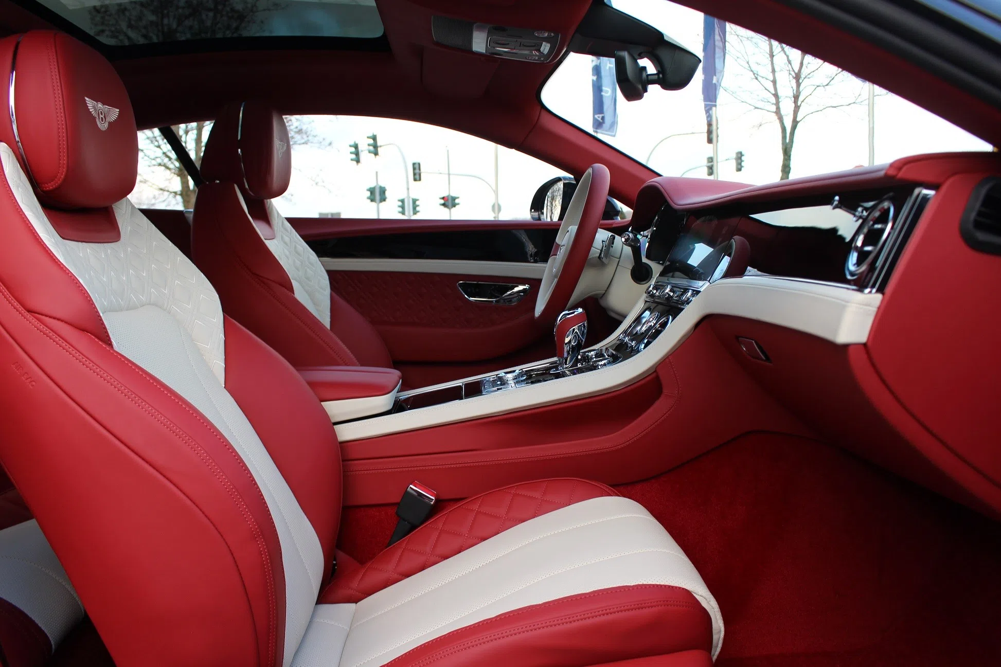 2020 Bentley Continental GT  W12 Mulliner interior, seats, Red Leather