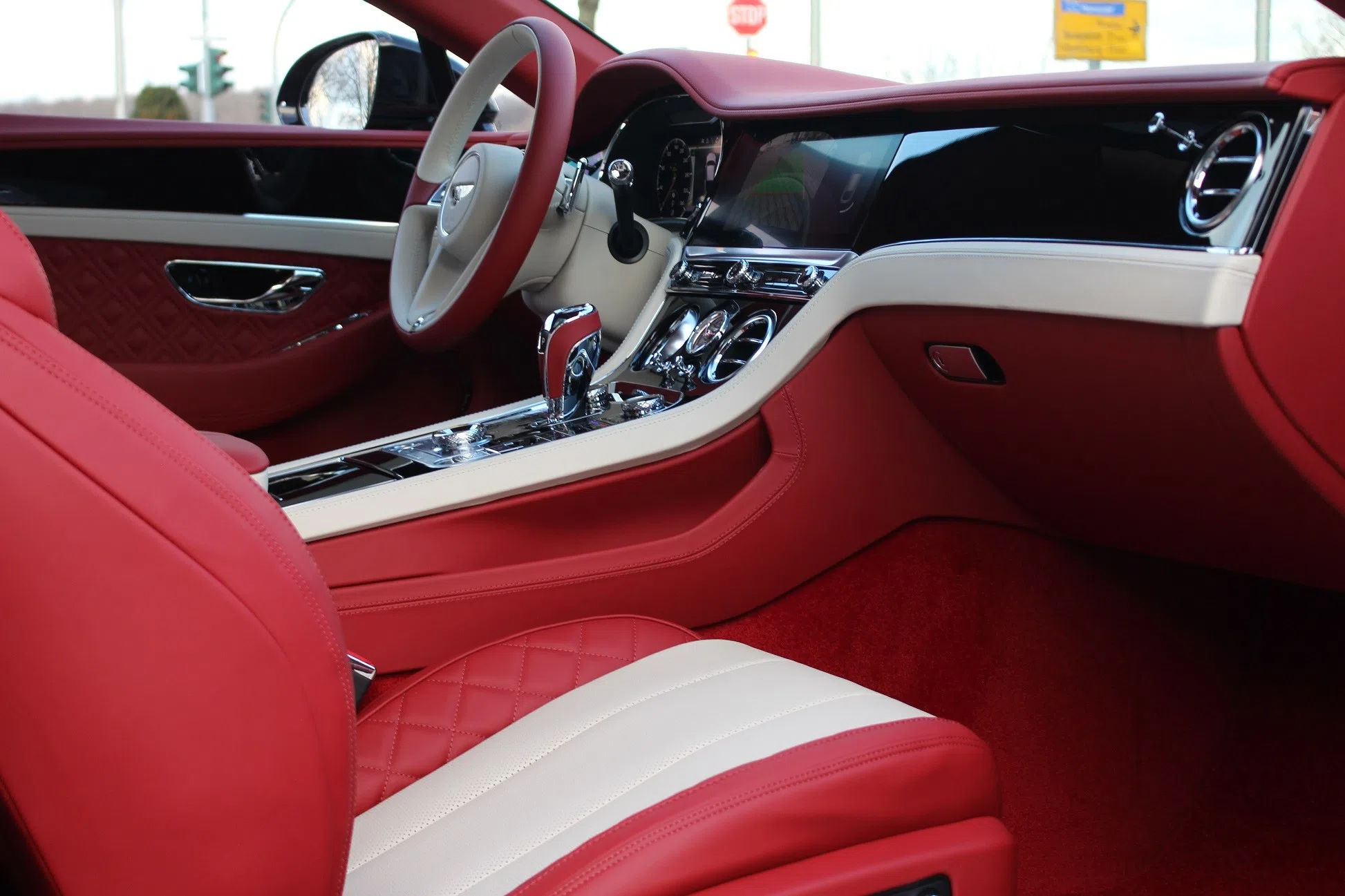 2020 Bentley Continental GT  W12 Mulliner interior, Red Leather