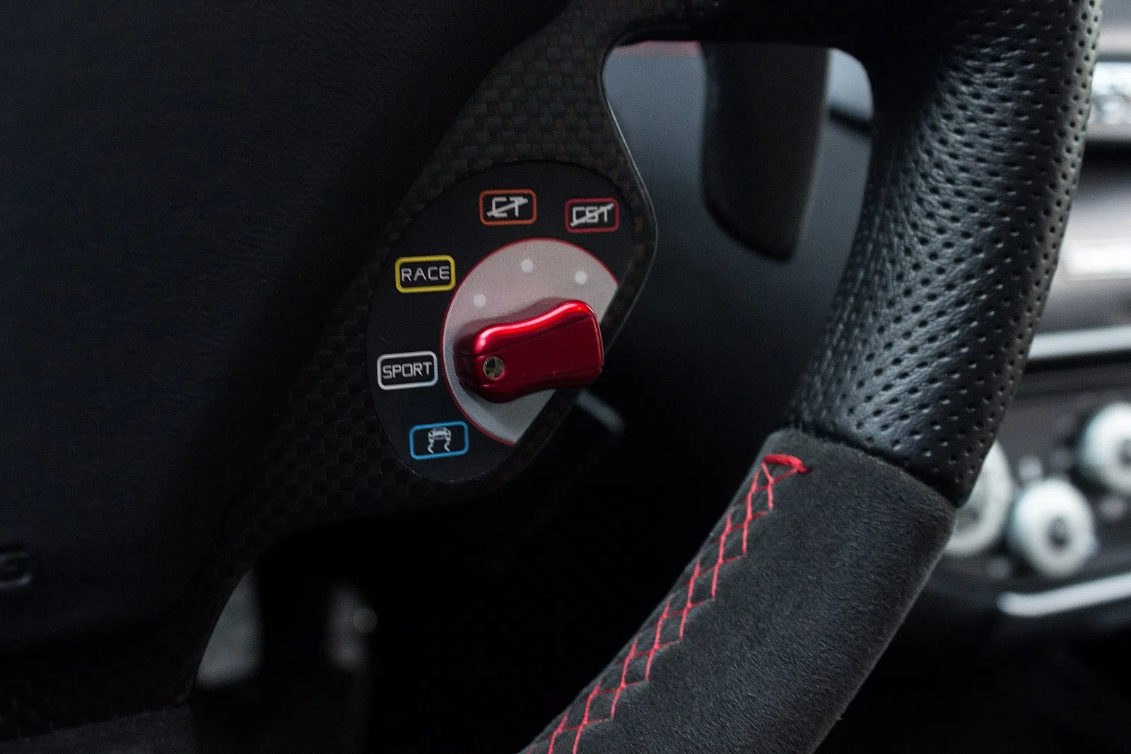2011 Ferrari 599 GTO interior, steering wheel, Nero & Rosso