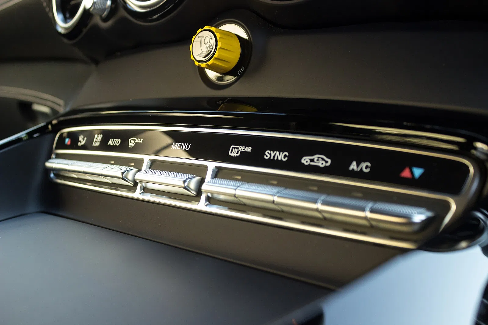 2017 Mercedes-AMG GT R Coupe interior, center console, Black