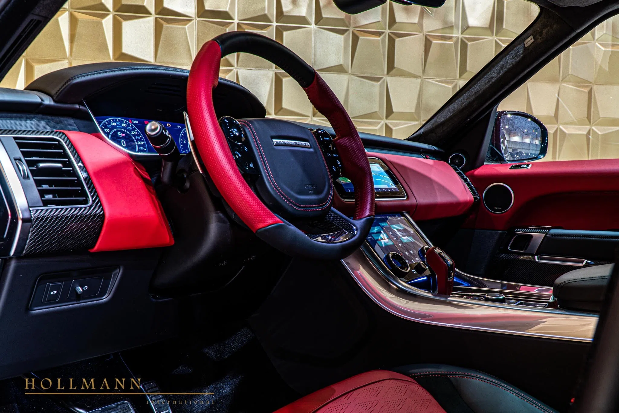 2020 Land Rover Range Rover Sport 5.0 V8 SVR interior, Leder Ebony/ Pimento Red