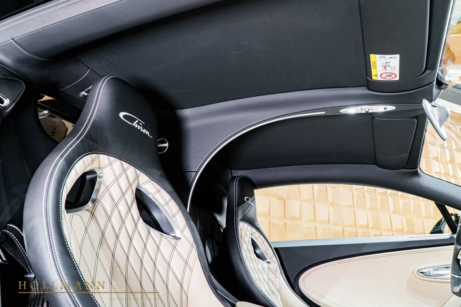2019 Bugatti Chiron SPORT interior, seats, Beige - Ivoire