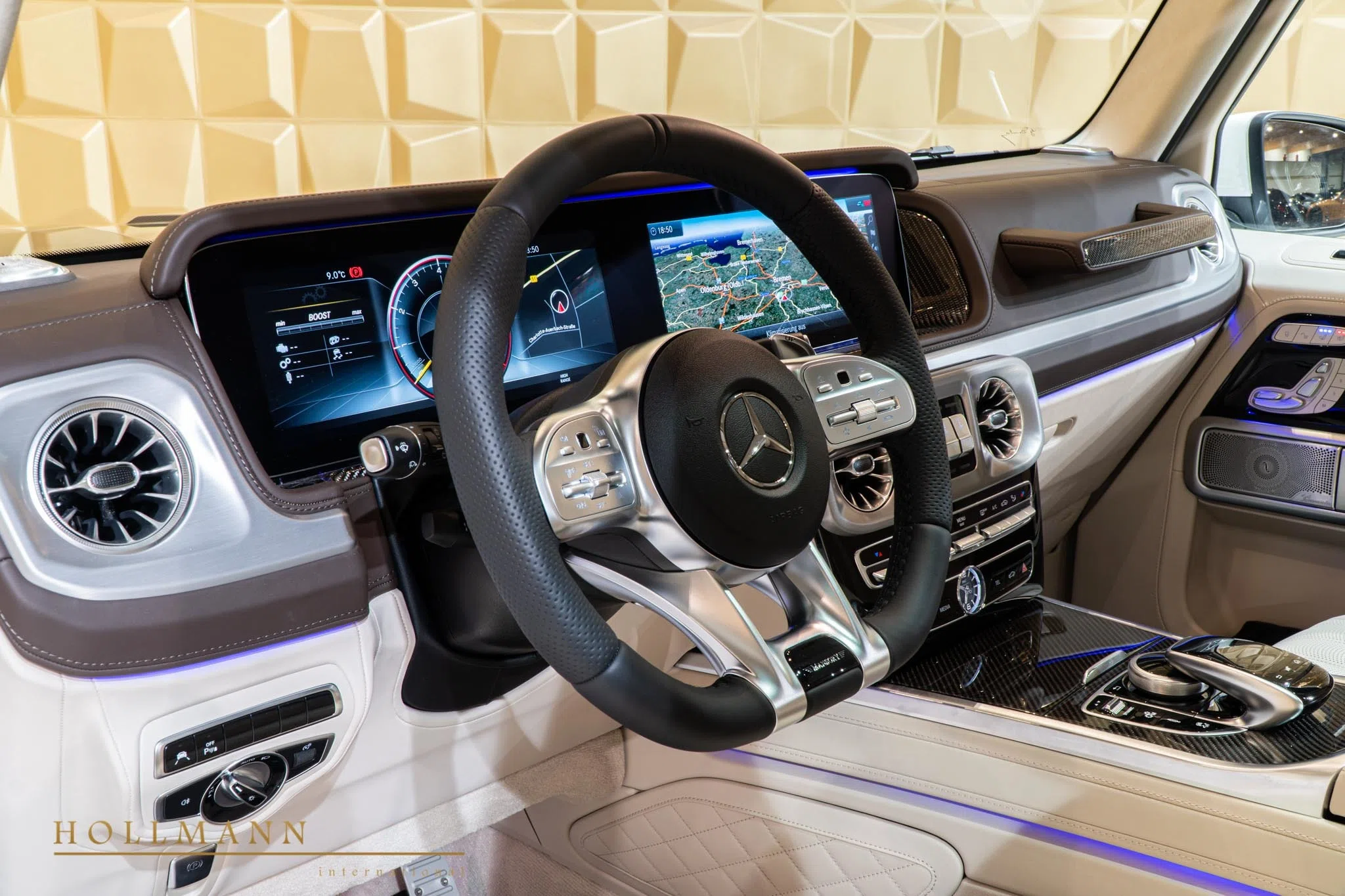 2020 Mansory G-Class interior, dashboard