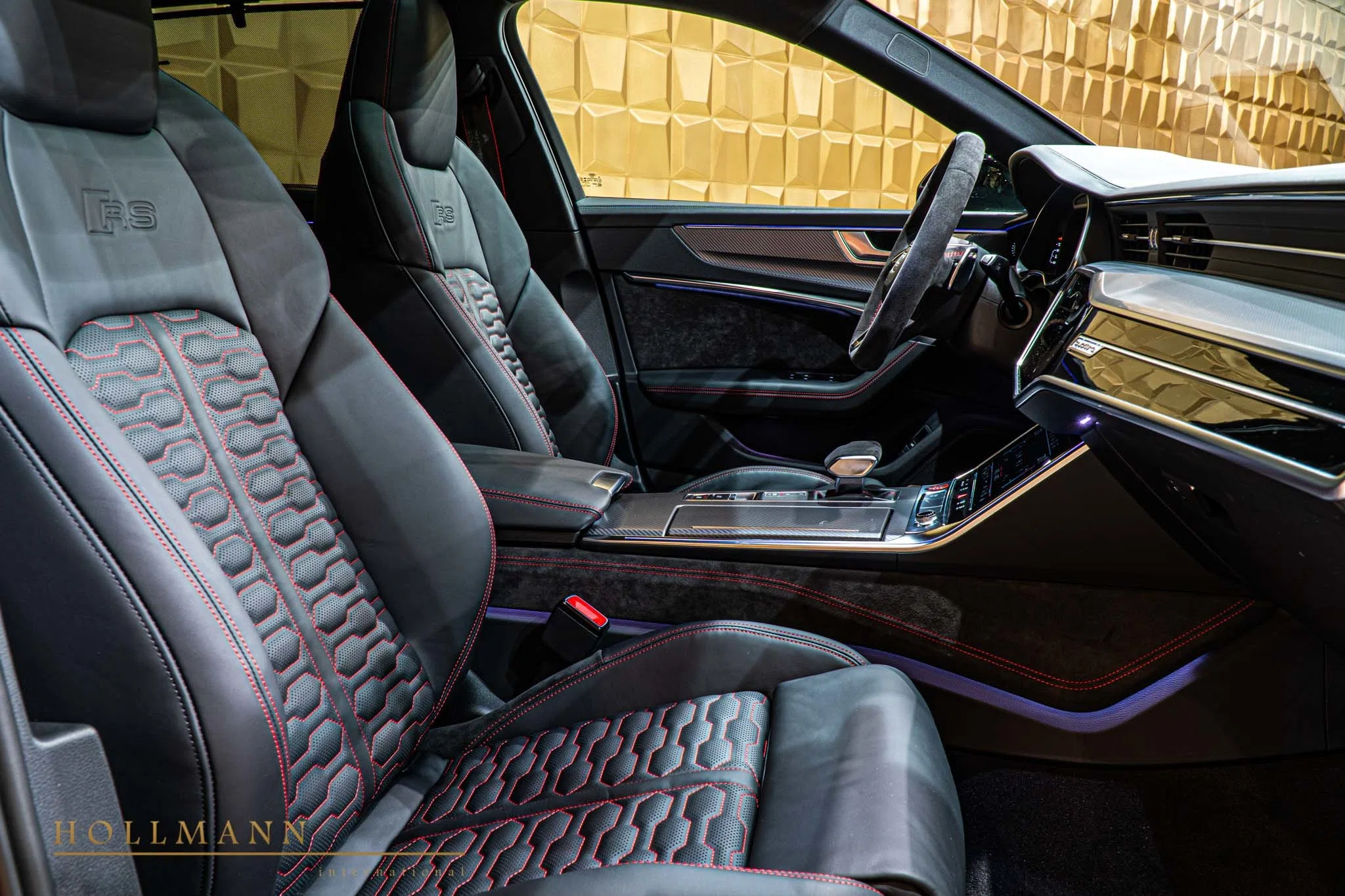 2020 Audi RS6 Avant interior, seats, Leder Schwarz