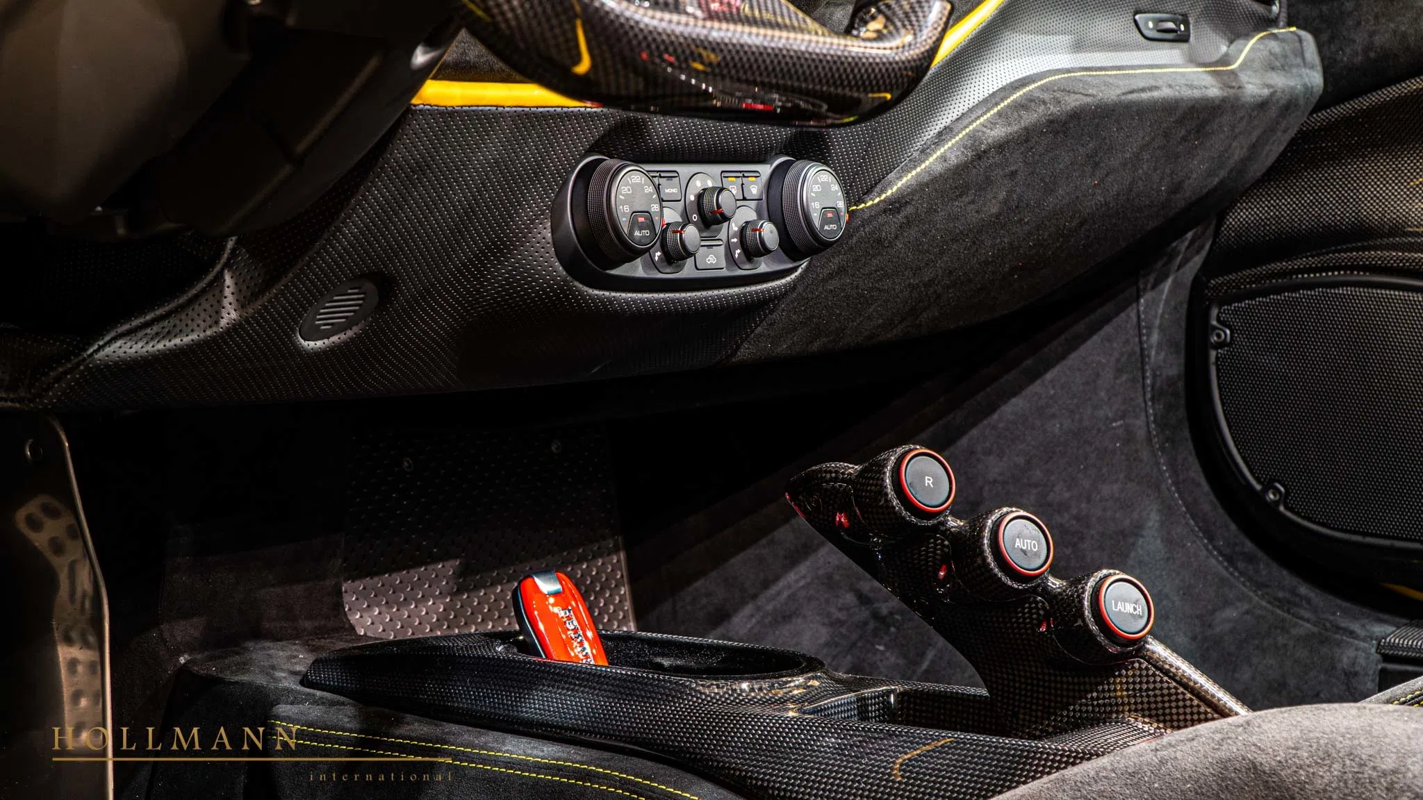 2020 Ferrari 488 Pista Spider interior, Alcantara Nero