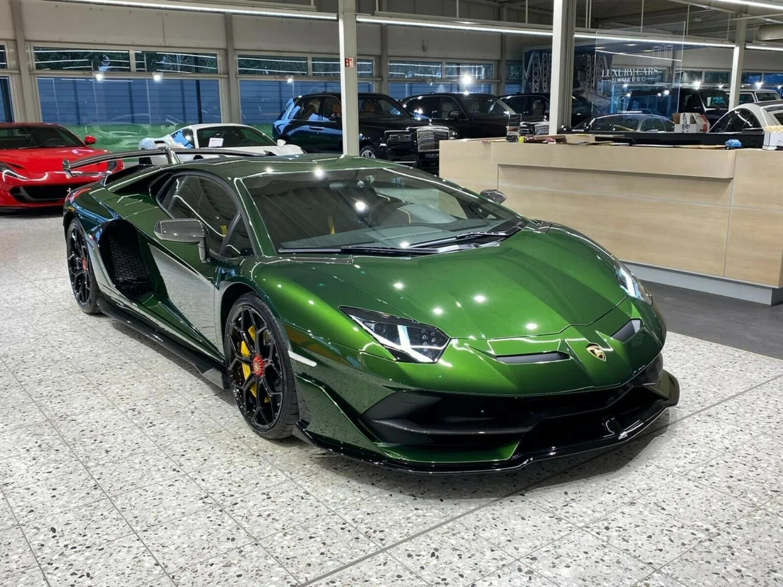 2020 Lamborghini Aventador Coupe SVJ SPECIAL GREEN for sale, exterior, Green