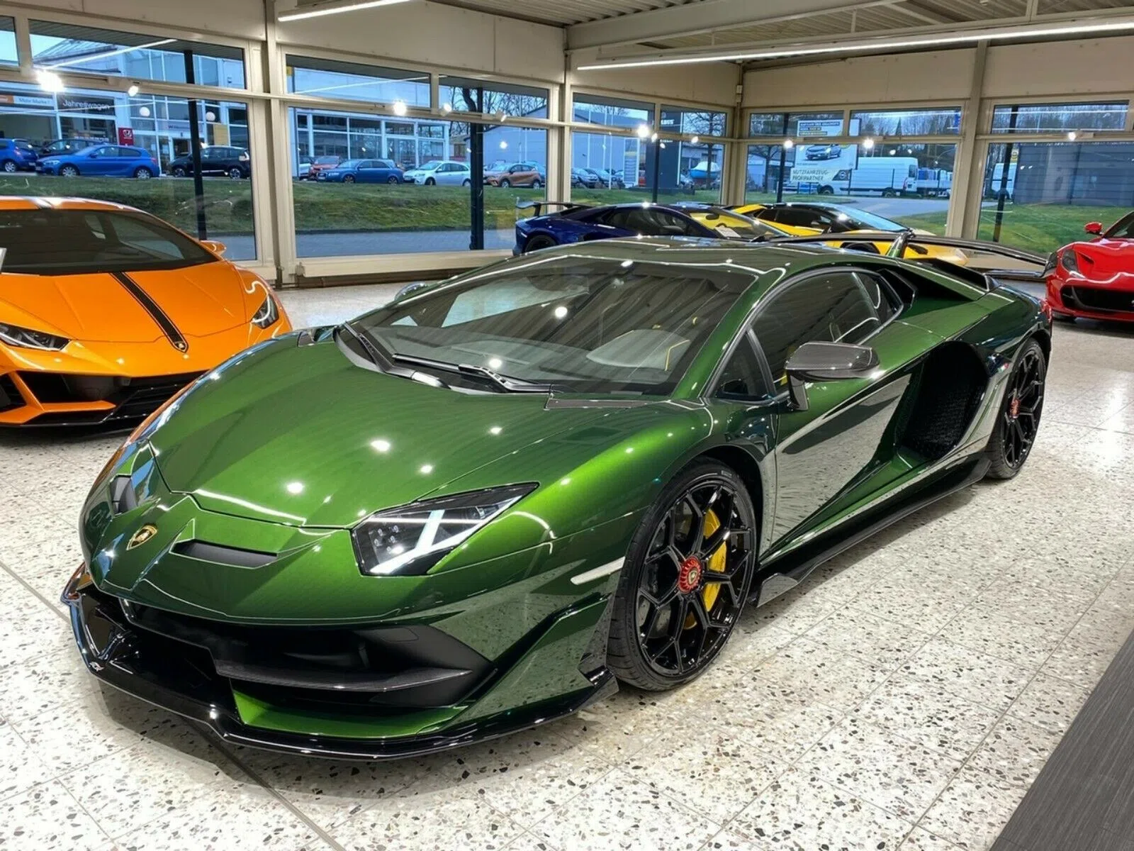 2020 Lamborghini Aventador Coupe SVJ SPECIAL GREEN for sale, exterior, Green