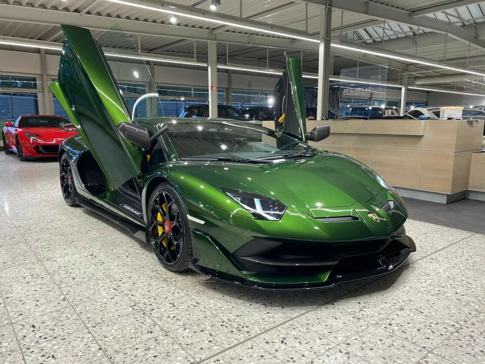 2020 Lamborghini Aventador Coupe SVJ SPECIAL GREEN for sale, exterior, Green