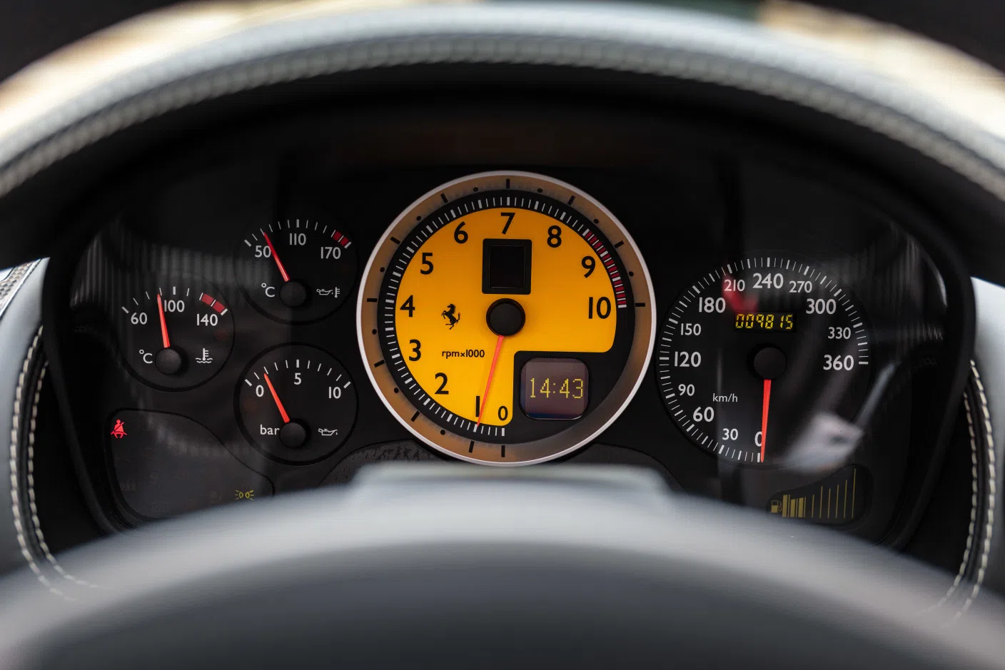 2007 Ferrari F430 Spider *Mecanic Gearbox* interior, intérieur tout cuir noir