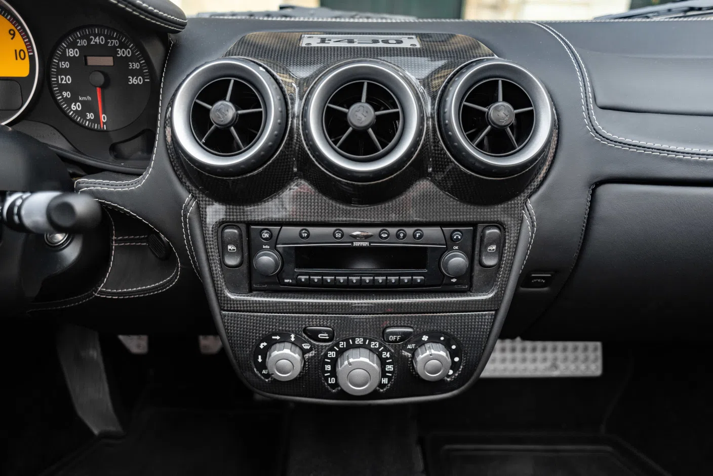 2007 Ferrari F430 Spider *Mecanic Gearbox* interior, intérieur tout cuir noir