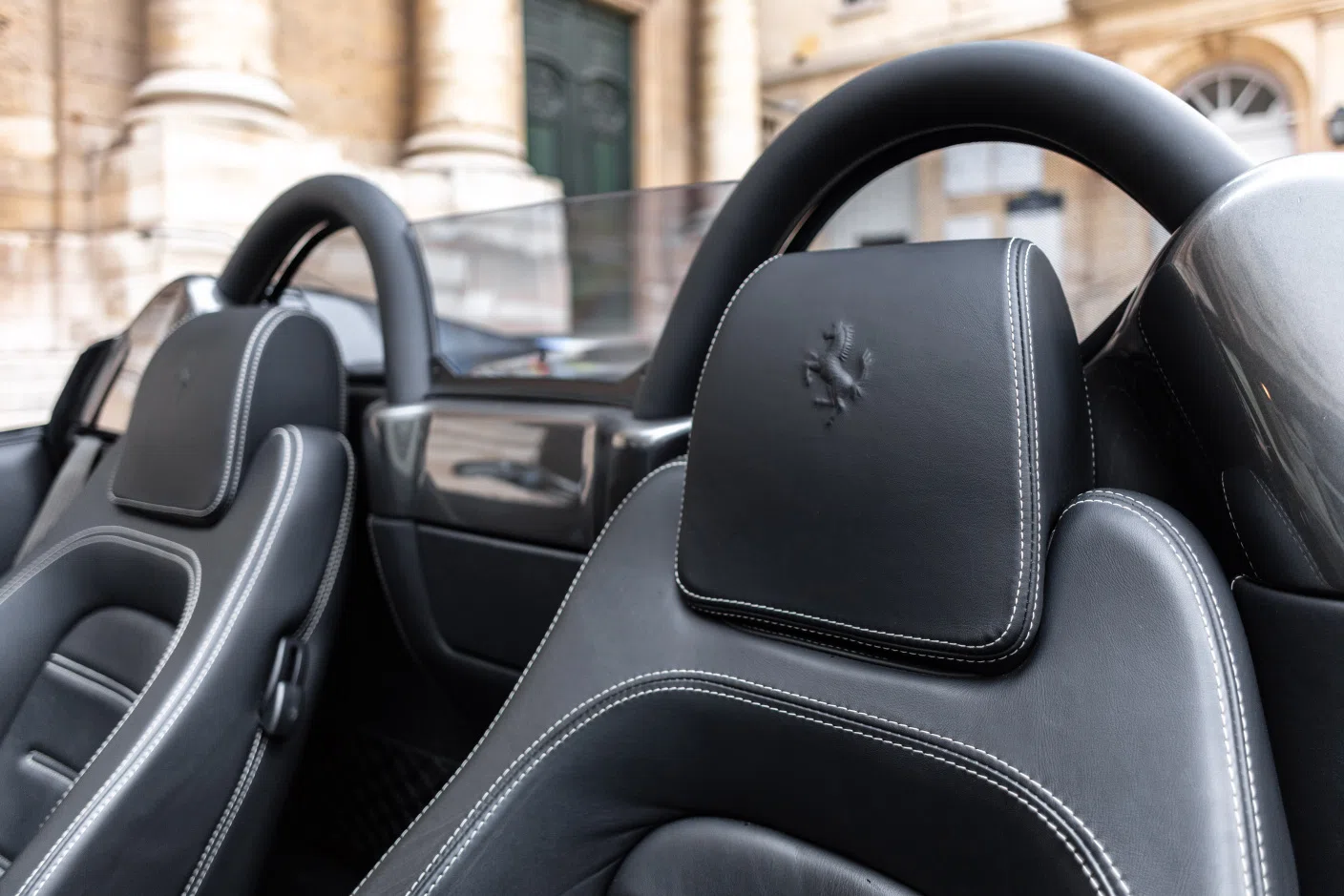 2007 Ferrari F430 Spider *Mecanic Gearbox* interior, intérieur tout cuir noir