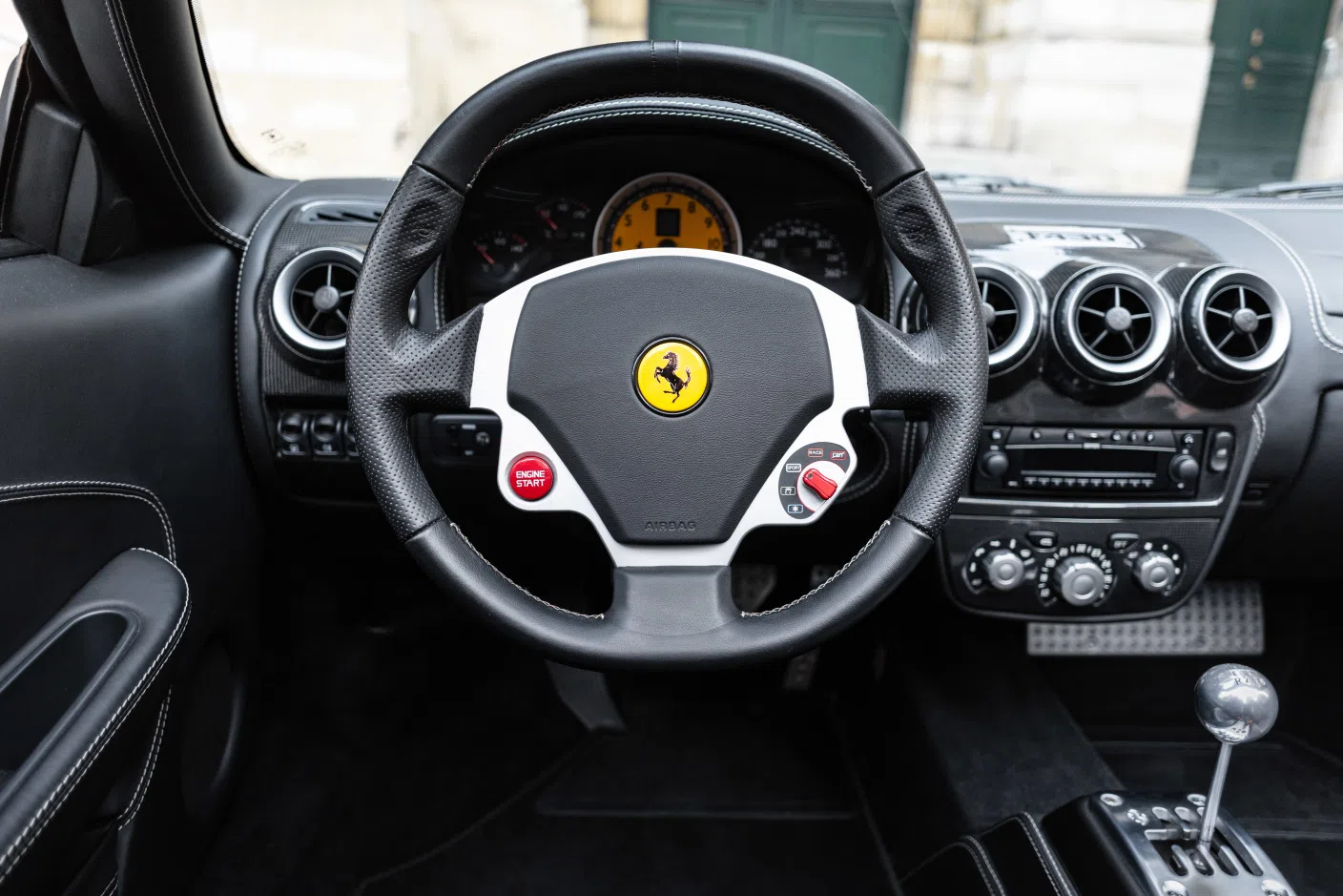 2007 Ferrari F430 Spider *Mecanic Gearbox* interior, intérieur tout cuir noir