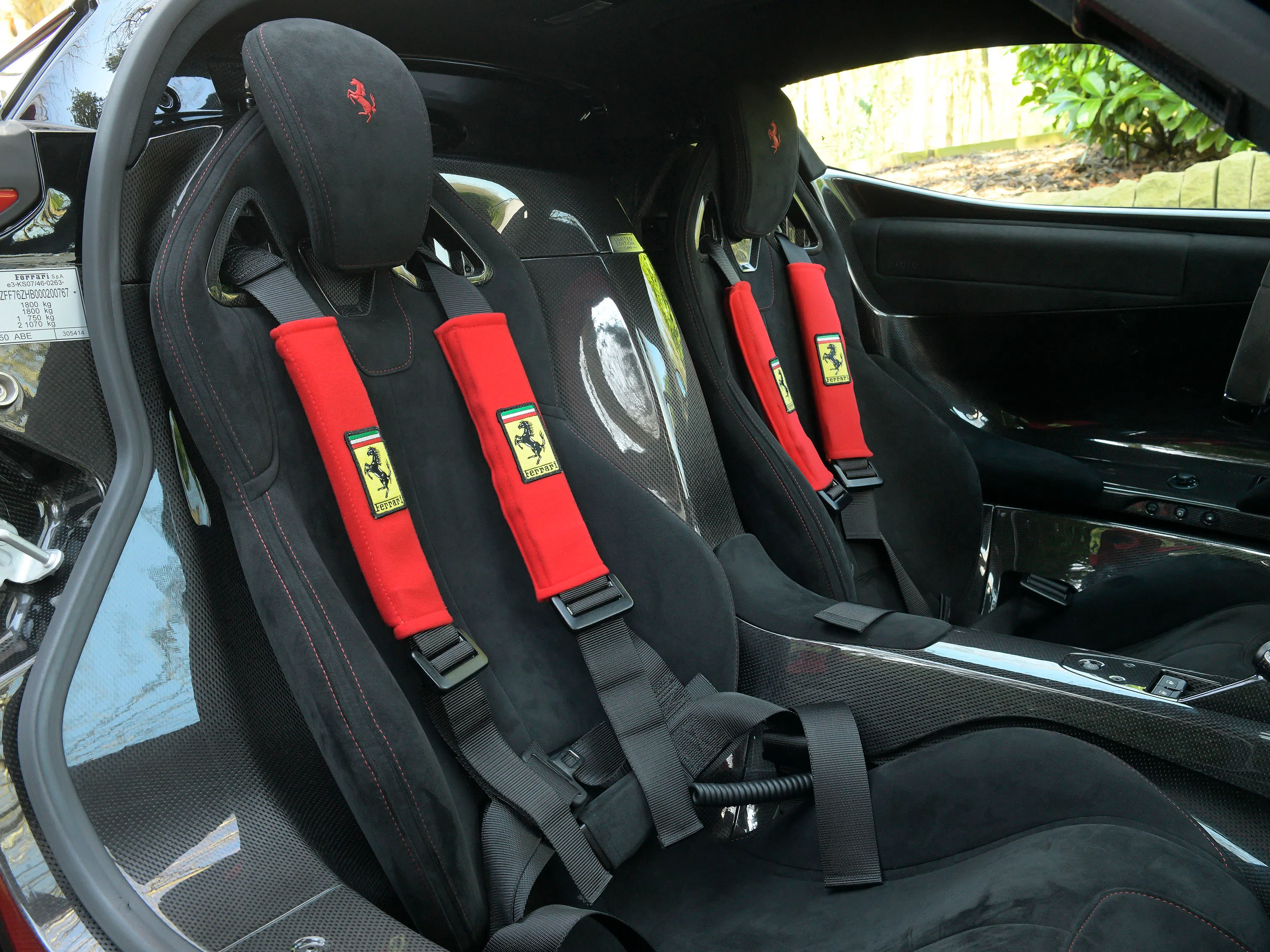 2014 Ferrari LaFerrari interior, seats, Leather Black