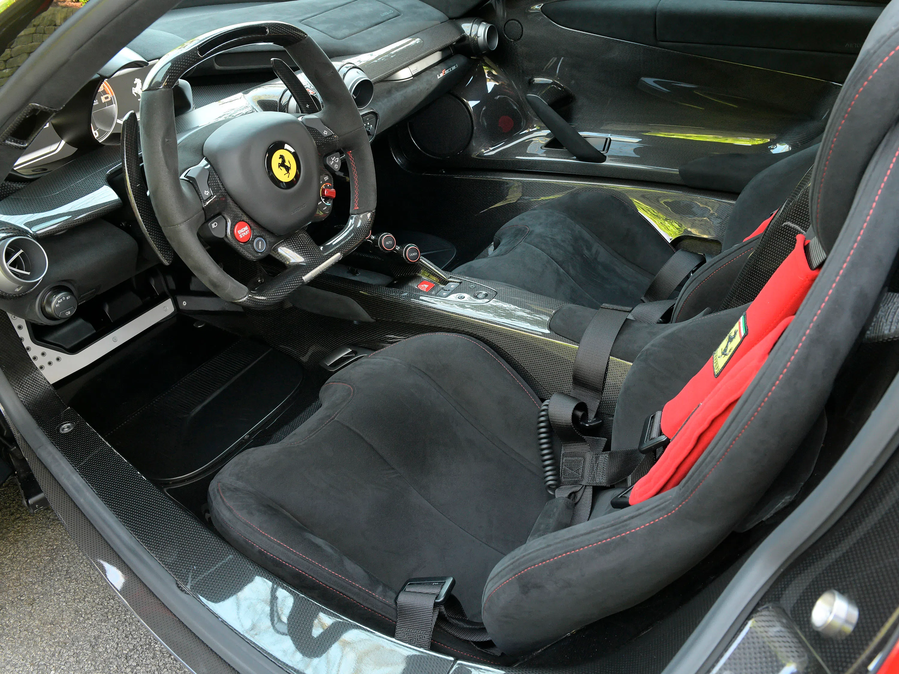 2014 Ferrari LaFerrari interior, Leather Black