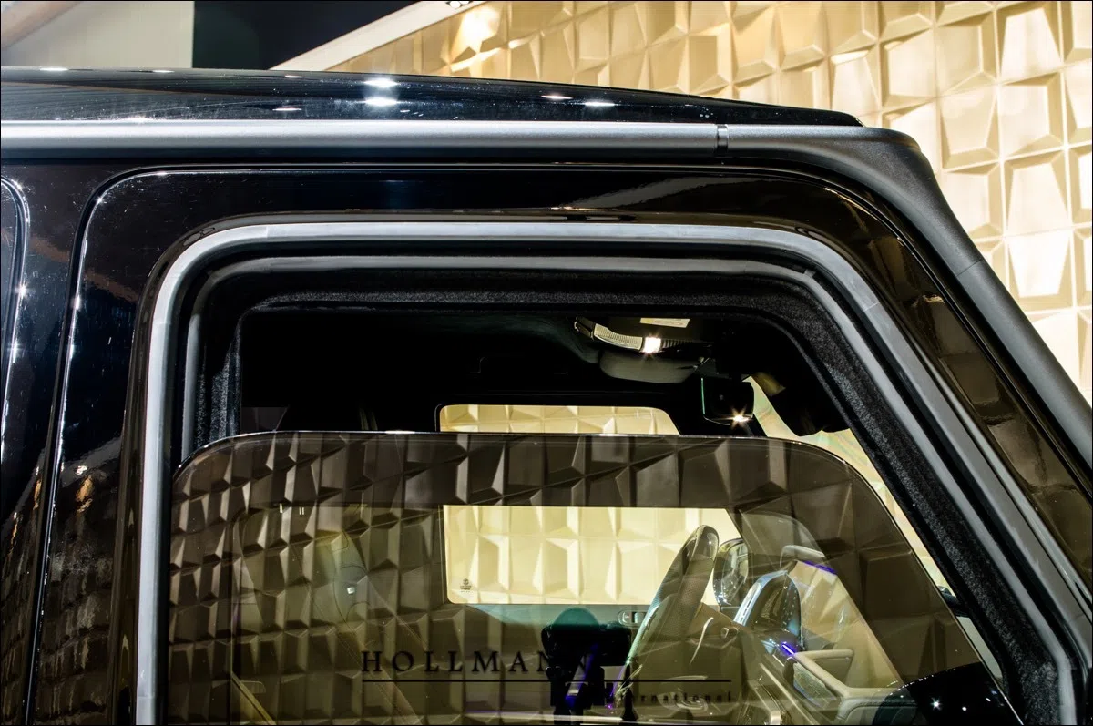 2020 Mercedes-Benz G 63 AMG ARMOURED / GEPANZERT interior, door panel, Designo Leder Nappa Black