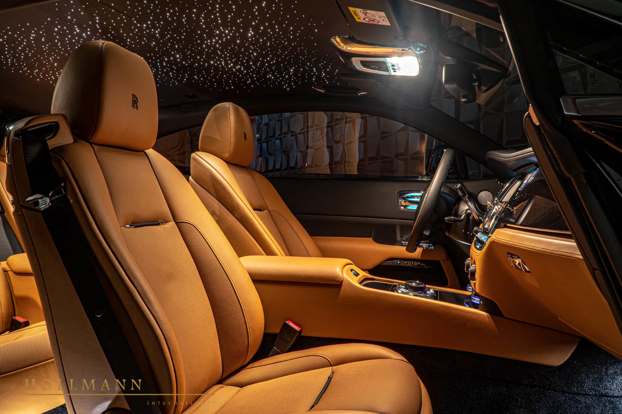 2020 Mansory Wraith interior, seats, Tan
