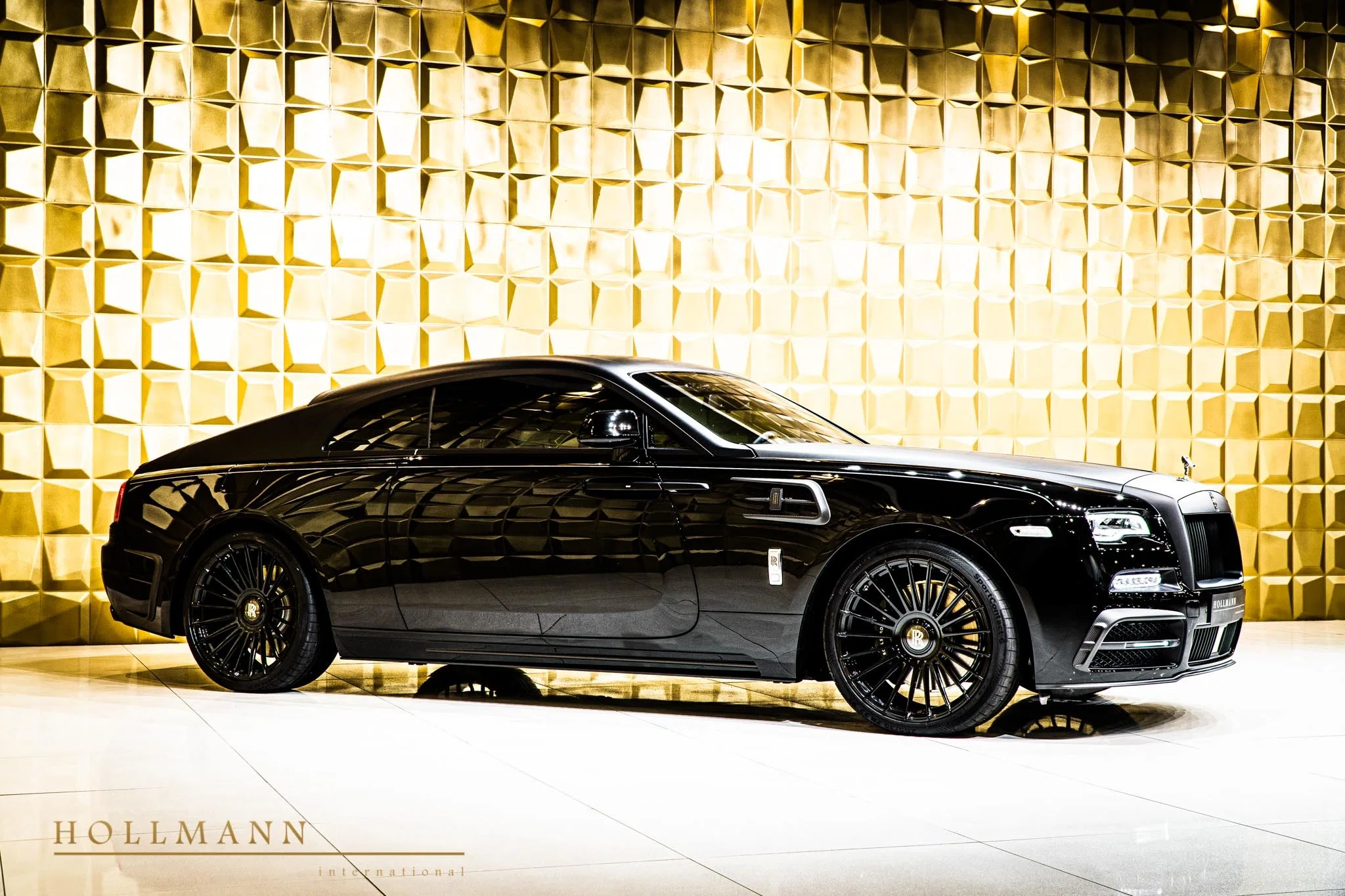 2020 Mansory Wraith for sale, exterior, Diamond Black / Matt Black