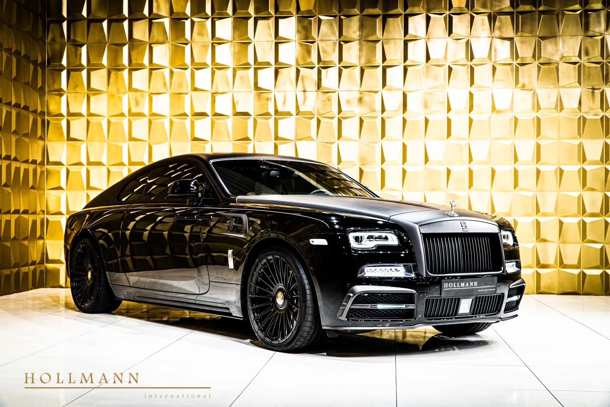 2020 Mansory Wraith for sale, exterior, Diamond Black / Matt Black