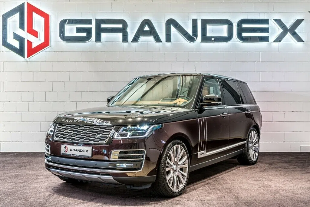 2020 Range Rover 5.0 Supercharged SVAutobiography LWB for sale, exterior, Rosello Red Duo Tone