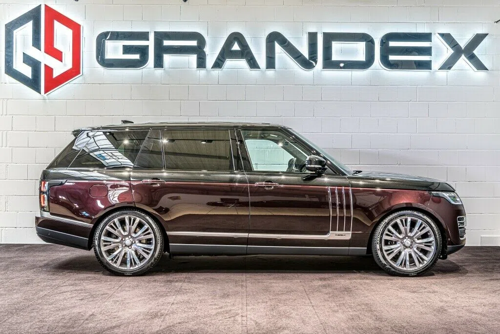 2020 Range Rover 5.0 Supercharged SVAutobiography LWB for sale, exterior, Rosello Red Duo Tone