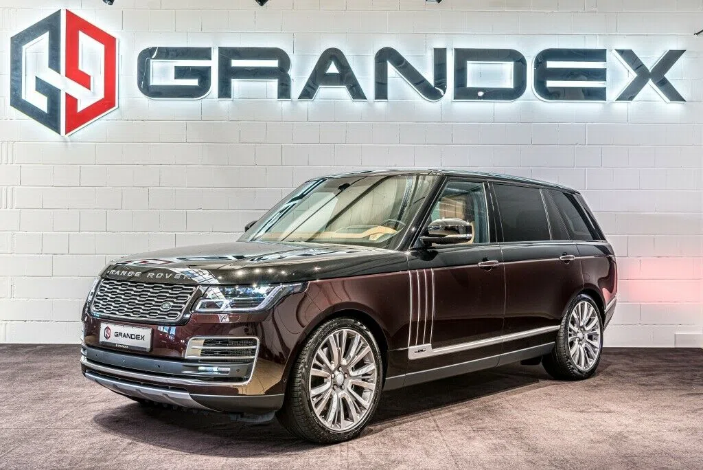 2020 Range Rover 5.0 Supercharged SVAutobiography LWB for sale, exterior, Rosello Red Duo Tone