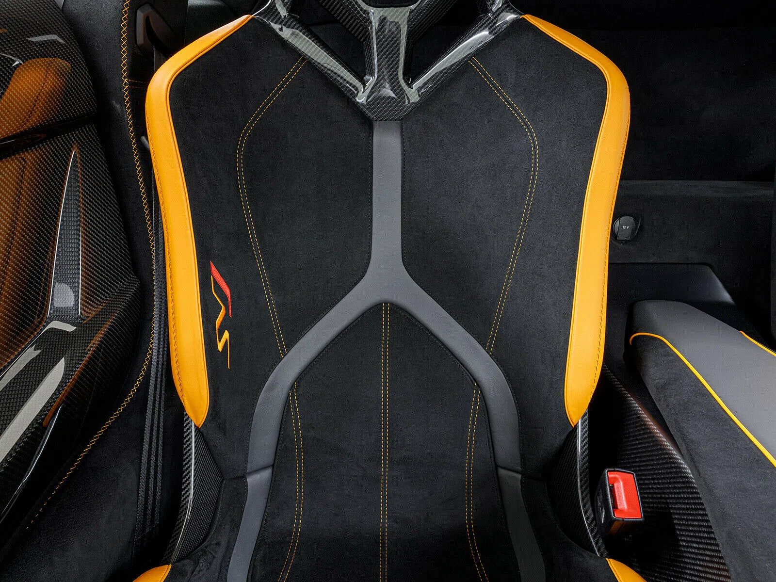 2019 Lamborghini Aventador SVJ Coupe LP770-4 interior, seats, Alcantara Schwarz