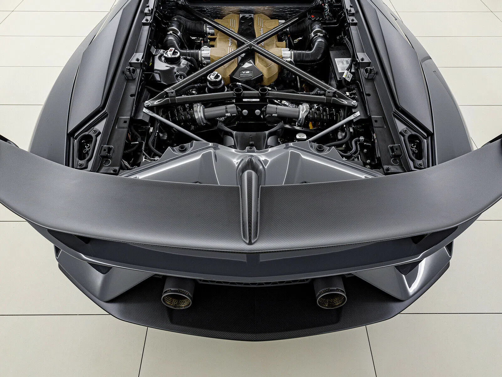 2019 Lamborghini Aventador SVJ Coupe LP770-4 for sale, exterior, Grigio Telesto